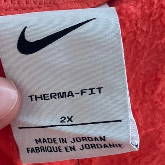 Nike Womens Sweatpants Coral Dry Fit Pull On Therma Anke Zip Jogger Stretch 2X - Picture 4 of 14